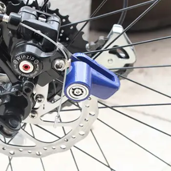 Yeni Yüksek Kaliteli Alüminyum Alaşımlı Bisiklet motosiklet alarmı Kilidi Güvenlik Su Geçirmez Bisiklet Bisiklet fren diski Alarm Kilidi Güvenlik Kilidi