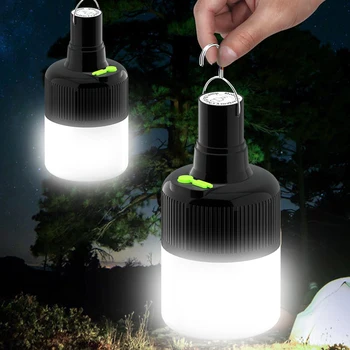 Açık Kamp Ampul USB şarj edilebilir led lamba Acil durum ışıkları Taşınabilir Çadır lamba pili Fener BARBEKÜ ışık Veranda / Sundurma / Bahçe