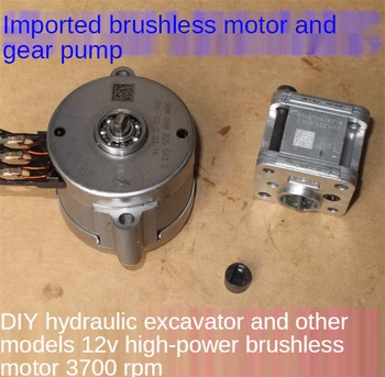 DIY İthal Mini Dişli Yüksek Basınçlı Yağ Pompası Ekskavatör Modeli Hidrolik Pompa Minyatür Metal Dişli Pompa
