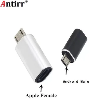 8-Pin yıldırım dişi mikro USB erkek adaptör dönüştürücü Android telefon için
