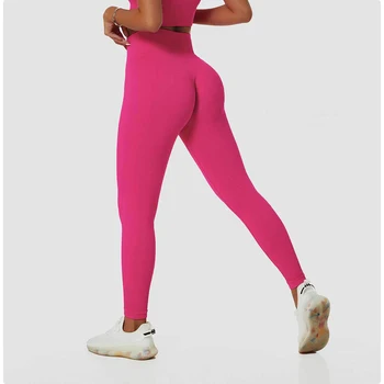 Yüksek Bel Yoga Tayt Spor Tayt Kadın Dikişsiz Yoga Pantolon Karın Kontrol Gym Fitness Legging Push Up Egzersiz Tayt Kadın