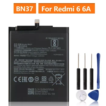 Pil İçin Xiaomi Mi Redmi6 Redmi 6 Redmi 6A Redrice 6 BN37 Şarj Edilebilir Telefon Pil 3000mAh