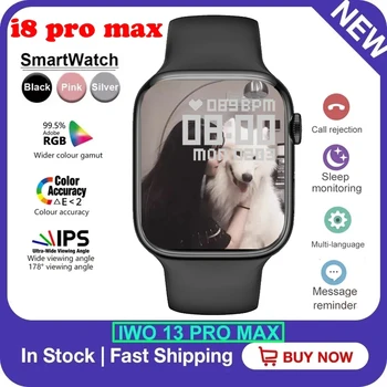 2022 Orijinal ı8 Pro Max akıllı izle Bluetooth Çağrı Erkekler Kadınlar spor Smartwatch Spor İzci İzle Serisi 8 Apple Samsung için