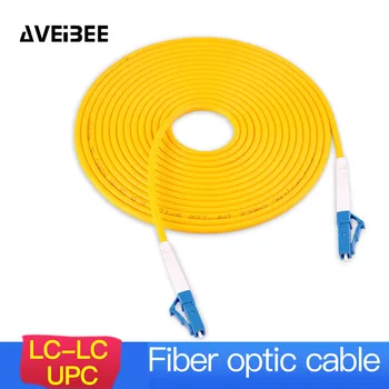 LC LC Tekli Fiber Optik yama kablosu LC UPC SM 2.0 veya 3.0 mm 9 / 125um FTTH Fiber Yama Kablosu Fiber Optik Jumper 3 m 10 m 30 m