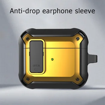 Anahtarı kulaklık kutusu Airpods İçin Pro 2 3 1 Kılıf Zırh Kapak Anti-scratch ve Anti-damla Kılıf Apple AirPods İçin Pro 2nd Pro2 Çapa