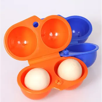 Mutfak yumurta kutusu ambalaj kutusu darbeye dayanıklı kamp ekipmanları 2 paket taşınabilir iki ızgara yumurta kutusu anti-kırma çevre koruma