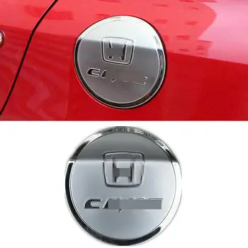 Honda Civic Sedan 2012-2015 için Paslanmaz Gaz Kapağı Yakıt Deposu Kalıp Kapağı Trim Araba Aksesuarları 1 Adet