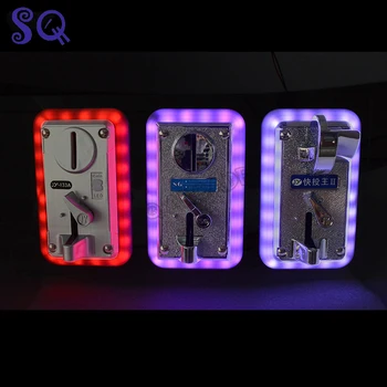 10 adet LED Flaş sikke seçici çok Sikke Alıcı 12V Aydınlatmak Renkli LED dekoratif çerçeve otomat Arcade makineleri