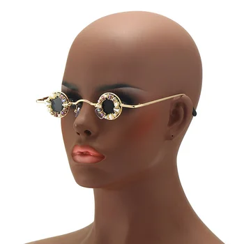 2022 Yeni Marka Tasarım Yuvarlak Güneş Gözlüğü Kadın Erkek Moda Bayanlar Açık Spor Küçük güneş gözlüğü Shades Óculos De Sol Gafas