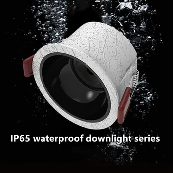 IP65 cob su geçirmez spot gömme 75 banyo banyo ıslak alan mutfak ana ışık tasarımı olmadan