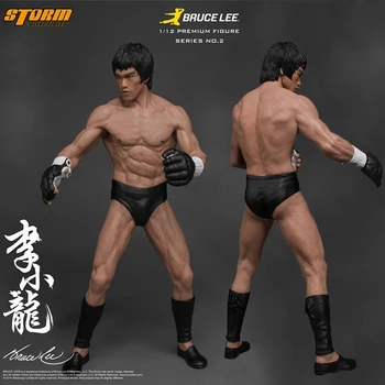 19 cm Figma Çin Kungfu Anime Figürleri Bruce Lee Mücadele Sürüm PVC Action Figure Koleksiyon Model Oyuncaklar