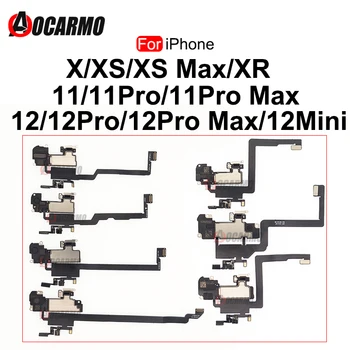 Iphone X için XR XS Max 10 11 12 Pro Max 12 Mini Üst Kulaklık Kulak Hoparlör Yakınlık İşık Sensörü Flex kablo Yedek parça