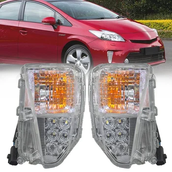 LED Ön Dönüş Sinyal Lambası DRL gündüz çalışan far 2012-2015 Toyota Prius Facelift XW30 81511-47060 81521-47060