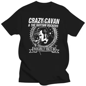 Erkek Giyim Popüler çılgın CAVAN Concer Band Erkek siyah tişört S-3XL