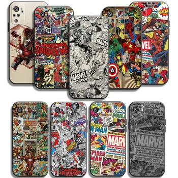 Marvel Avengers LOGO Telefon Kılıfları Xiaomi Mi 11 Mi 11 Lite POCO X3 GT X3 Pro M3 POCO M3 Pro X3 NFC X3 Arka Kapak Funda