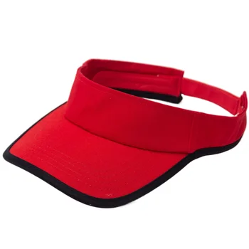 Yaz %100 % Pamuk Güneş vizör kep Erkekler Kadınlar için Rahat Vizör şapkalar Sarı Pembe Siyah Kırmızı Gri Mavi Mor