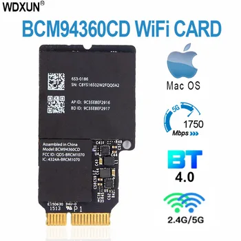 WİRCARD Çift bant 1750 Mbps BCM94360CD 802.11 AC WİFİ kablosuz BT 4.0 bcm94360cd yerli kart Airdrop Hackintosh Mac OS için