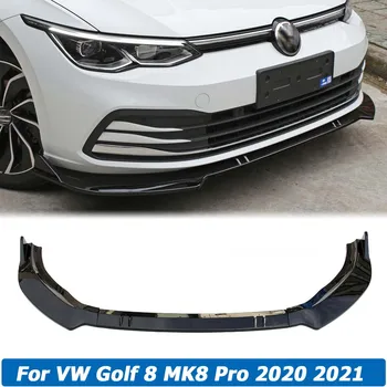 Volkswagen VW Golf 8 için MK8 Pro 2020 2021 Ön tampon altı spoyler Yan Bölücülerin Vücut Kiti Muhafızları Saptırıcı Araba Aksesuarları