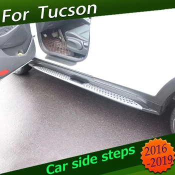 Hyundai için Tüm Yeni Tucson 2015 2016 2017 2018 2019 Koşu Kurulu Yan Basamak Nerf Bar Yeni Tasarlanmış Alüminyum Alaşım Araba Styling