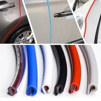 5M Araba Kapı Anti Çarpışma Şerit Çelik Disk Tampon Trim Kenar Scratch Koruyucu Şerit Sızdırmazlık Koruma Tasarım Araba Dekor