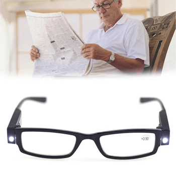 Büyüteçli LED Eyewears okuma gözlüğü Aydınlatma Büyüteç Gözlük Light-MX8