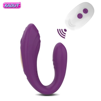 Kablosuz Vibratörler Kadınlar için Giyilebilir Külot Yapay Penis G Noktası Klitoris Stimülatörü Çift Uzaktan Kumanda Seks Oyuncakları Yetişkinler için 18