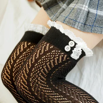 Yeni Moda İçi Boş Örgü Külotlu Ultra ince Seksi Büyük Fishnet Tayt Kadınlar Şeffaf Siyah Külotlu Çorap Kadın