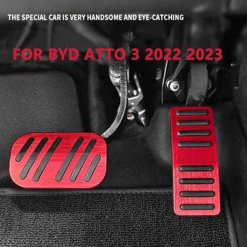 BYD için ATTO 3 Atto3 2022 2023 Gaz Pedalı Debriyaj Hızlandırıcı Fren pedal pedi Kaymaz Anti Kayma Skid Otomobil Parçaları Araba Aksesuarları