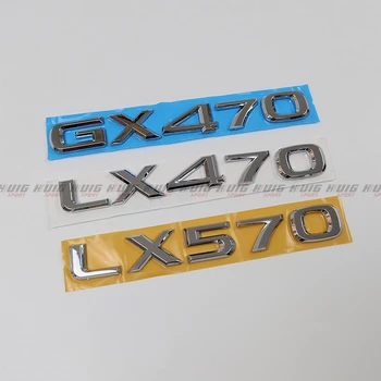 Lexus için LX470 LX570 GX470 Yüksek Kaliteli ABS Araba 3D Mektup Arka bagaj Çıkartmaları Amblem badge sticker Çıkartması Araba styling oto
