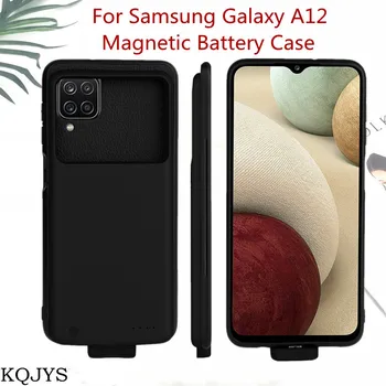 Harici Güç Bankası Akıllı Şarj Kapak Kılıf Samsung Galaxy A12 Pil Kutusu Manyetik Pil Şarj Kılıfları Galaxy A12