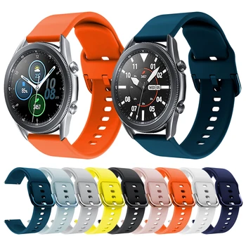 Yumuşak Silikon Kayış Samsung Galaxy Watch3 41mm Akıllı izle Spor bilezik Galaxy İzle 3 45mm Bilek Kayışı Aksesuarları