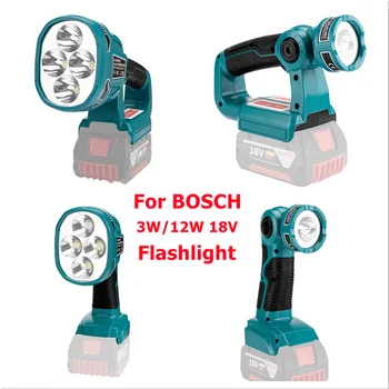 3/12W li-ion pil LED ışık İçin Şarj Cihazı Yok Bosch 14.4 V 18V Pil BAT609 BAT609G BAT618 Yeni LED ışık LED lamba şarj cihazı yok