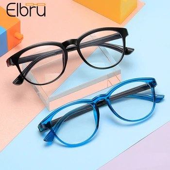 Elbru Çocuk bilgisayar gözlük çerçevesi Anti mavi ışık öğrenci düz gözlük çocuk Ultralight şeffaf Lens gözlük erkek Ve kız İçin