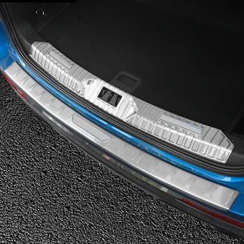 Ford Explorer 2020 için 2021 2022 Paslanmaz Gümüş Siyah Arka Gövde İç Dış TAMPON Plaka Koruyucu Güvenlik Kapak Araba Styling