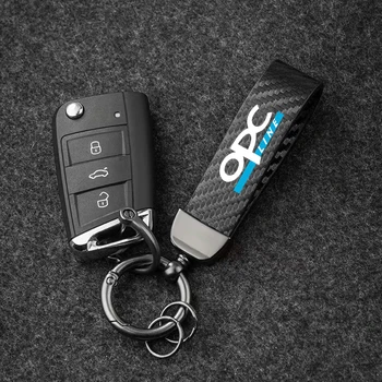 Anahtarlık Karbon Fiber Araba Çinko Alaşım Anahtarlıklar Lüks Opel OPC Anahtarlık Anahtarlık Anahtarlık Araba tasarım Araba Aksesuarları
