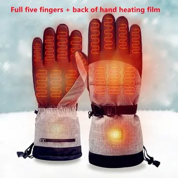 Isıtma eldivenleri açık kayak kış şarj edilebilir bisiklet elektrikli eldiven akıllı sıcak ve ısıtma eldivenleri bisiklet malzemeleri