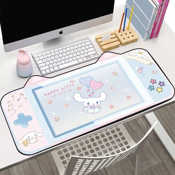 Kawaii Cinnamoroll Mouse Pad Büyük Sevimli Karikatür klavye matı Masa Mat Öğrenciler Oyun Su Geçirmez Masaüstü Mousepad masa düzenleyici