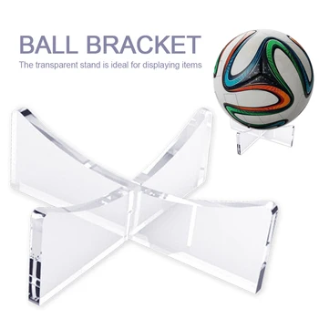 Akrilik Çok fonksiyonlu Basketbol Topu Standı Ekran Tutucu Topu Raf Destek Tabanı Futbol Ekran Standı Futbol bowling topu