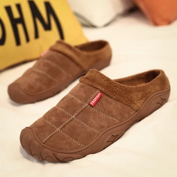 CYYTL erkek ayakkabısı Rahat Kış Yeni Terlik Sıcak tutmak Sandalet Kapalı Lüks Loafer'lar Üzerinde Kayma Moda Ayakkabı Açık Yürüyüş