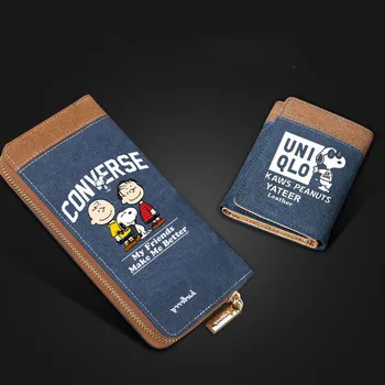 2022 Snoopy Cüzdan Kawaii Öğrenci Karikatür Özelleştirilmiş küçük cüzdan Çanta Sevimli Kız bozuk para cüzdanı Çift doğum günü hediyesi