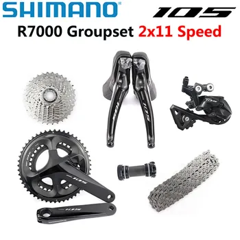 SHİMANO 105 R7000 Groupset 2x11 Hız Vites Değiştiriciler Yol Bisiklet Kiti 50-34T 52-36T 53-39T / 170 / 172 5 / 175mm 25T 28T 30T 32T34T