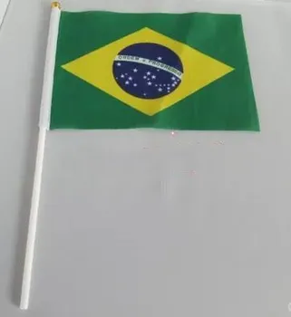 14 * 21 Cm Brezilya El Sinyal Sallayarak Bayrak Küçük Afiş Bayrakları