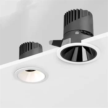 Gömme LED Spot Değiştirilebilir Tavan Lambası COB Downlight parlama Önleyici 110V-220V 7W 9W 12W 15W18W Oturma Odası Duvar Aydınlatma