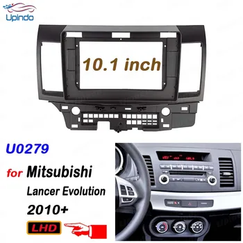 2 Din 10.1 İnç Araba Radyo DVD Gps Mp5 Plastik Fasya Paneli Çerçeve Dash Montaj Kiti Mitsubishi Lancer Evolution için 2010 + LHD