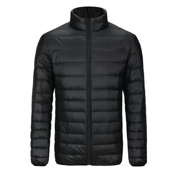 Artı Boyutu 7XL 6XL erkek Sıcak Ceketler Hafif Packable Aşağı Ceket Su ve Rüzgara Dayanıklı Nefes 7 Renk Ceket; ZA427