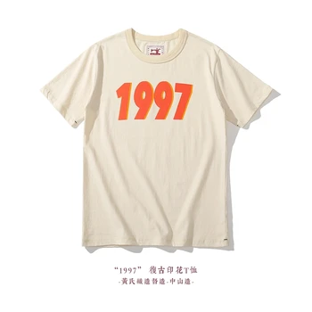 Akkad Kuti Yaz Yeni Vintage T Gömlek Erkekler %100 Pamuk Grafik Mektup 1997 Baskı Tshirt Unisex Casual Streetwear Boy Tops