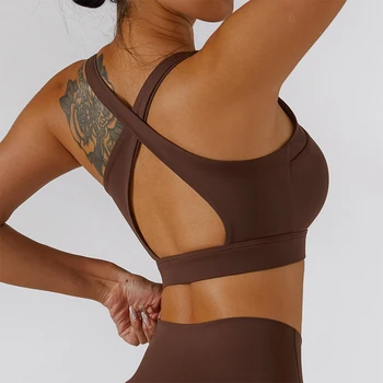 Yaz Yeni Spor İç Çamaşırı kadın Fermuar Yoga Sutyen Spor Salonu Egzersiz Koşu Spor İç Çamaşırı Seksi Spor Sutyeni Göğüs Pedleri İle