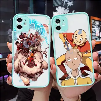 Anime avatar son hava bükücü Telefon Kılıfları mat şeffaf iphone 7 8 11 12 13 artı mini x xs xr pro max kapak