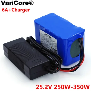 VariCore 24 V 6 Ah 6S3P 18650 Pil Lityum Pil 25.2 v Elektrikli Bisiklet Moped / Elektrik / li ion pil Paketi + 1A Şarj Cihazı