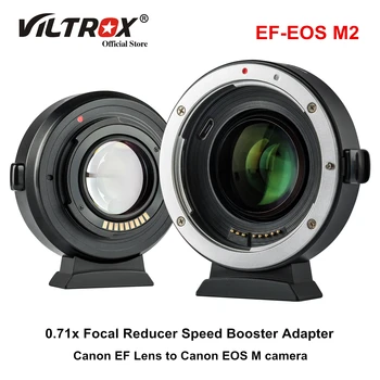 Viltrox EF-EOS M2 EF-M lens adaptörü 0.71 x Odak Düşürücü Hız Yükseltici Adaptör Canon EF Lens için EOS M Kamera M6 M200 M5 M50